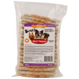 BEST FRIEND BONES HERKKULUU KANAFILEELLÄ 12 CM 60 KPL 660 G