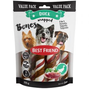 BEST FRIEND BONES 3IN1 NAUTA JA POSSU KIERRERULLAT ANKKAFILEELLÄ 12 CM 7 KPL 225 G