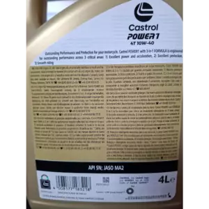 CASTROL POWER1 4T 10W-40 4L