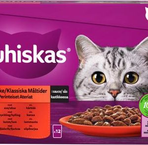 WHISKAS 1+ PERINTEISET ATERIAT KAS 12X85