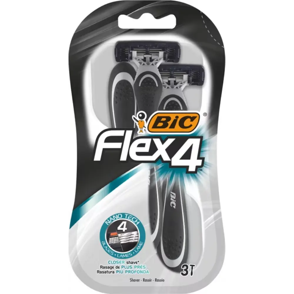 BIC FLEX 4 COMFORT VARSITERÄ 3KPL