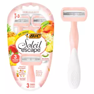 BIC SOLEIL ESCAPE PEACH 3 PEACH&PINEAPPLEVARSITERÄ3KPL