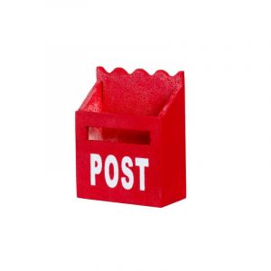 KAPEL MINIATYYRI POSTILAATIKKO PUNAINEN 6X4,3 CM