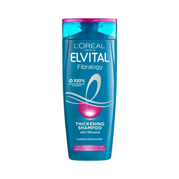 ELVITAL 250ML FIBRALOGY SHAMPOO OHUILLE JA HENNOILLE HIUKSILLE