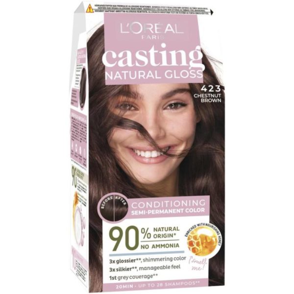 CASTING NATURAL GLOSS 423 BROWN NOISETTE KEVYTVÄRI 1KPL