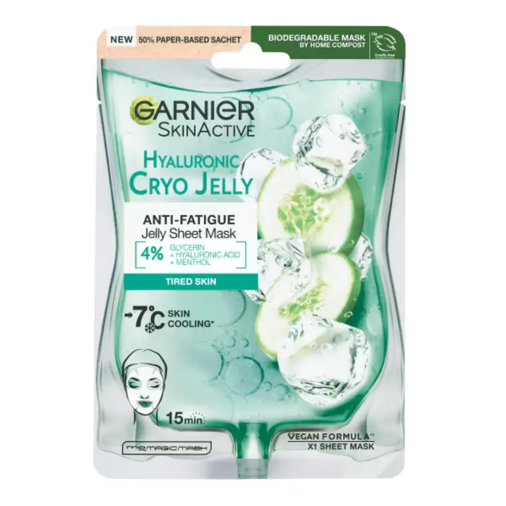 GARNIER SKIN ACTIVE HYALURONIC CRYOJELLYSHEETMASK KANGASNAAMIO