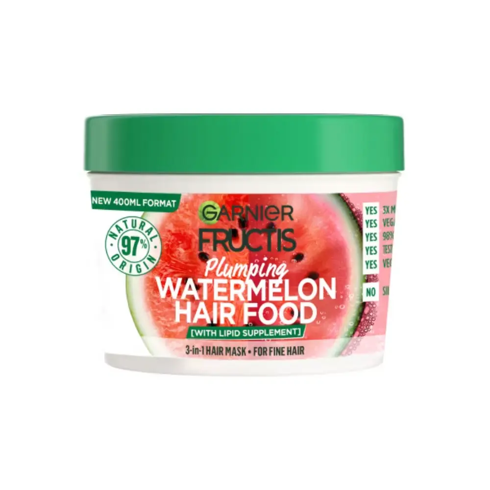 FRUCTIS HAIR FOOD WATERMELON HIUSNAAMIO OHUEILLEHIUKSILLE400ML