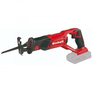 EINHELL AKKUPUUKKOSAHA TE-AP 18 LI SOLO Akkupuukkosaha on ergonomisella pehmustetulla kahvalla varustettu ja pysyy siksi turvallisesti kädessä. Koneen kuori on suojattu kumiosilla. Puukkosaha toimitetaan ilman akkua ja latauslaitetta. Ne ovat saatavana erikseen. Yksi terä sisältyy varustukseen.