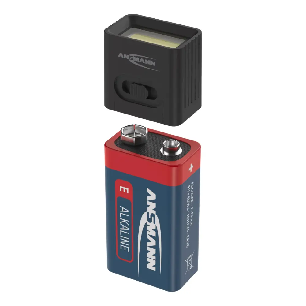 ANSMANN 9V TASKULAMPPU MUSTA