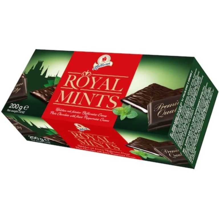 Bonbons Royal Mints à La Menthe - Lot De 12 Paquets, Marque Ecandy, Fabriqué En France