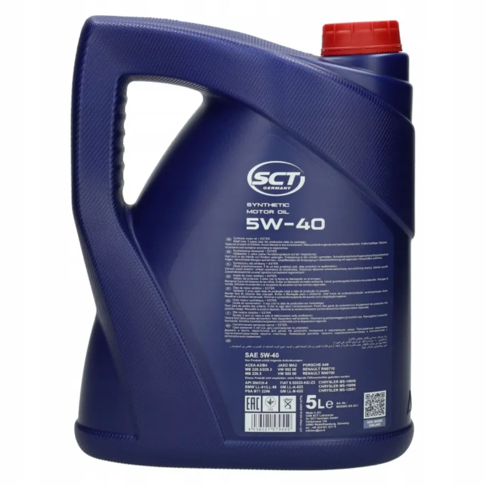SCT 5W-40 A3/B4 5L MOOTTORIÖLJY