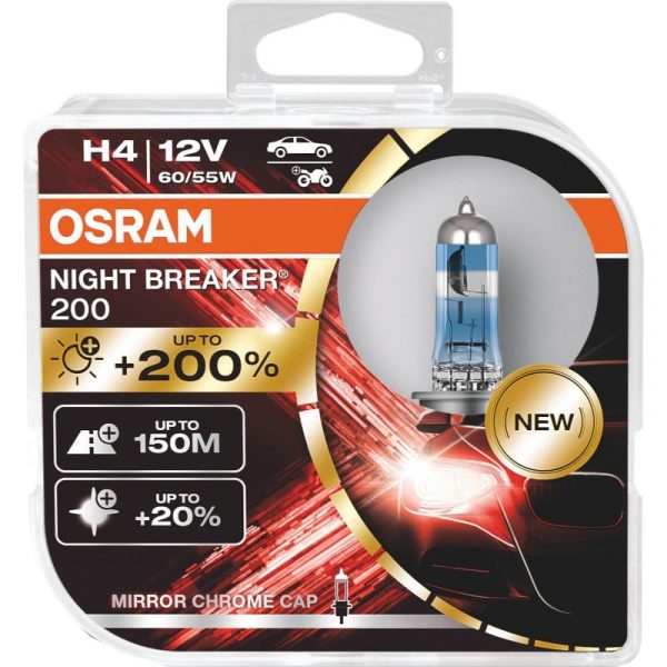 OSRAM NIGHT BREAKER H4 +200