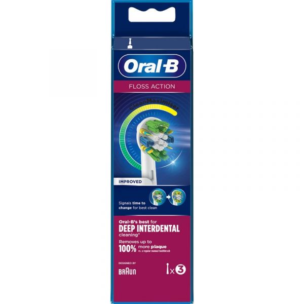 ORAL-B FLOSS ACTION VAIHTOHARJA 3KPL