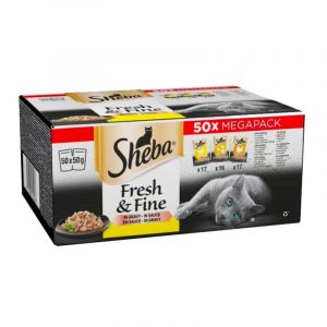 SHEBA FRESH&FINE 50MEGAPACK