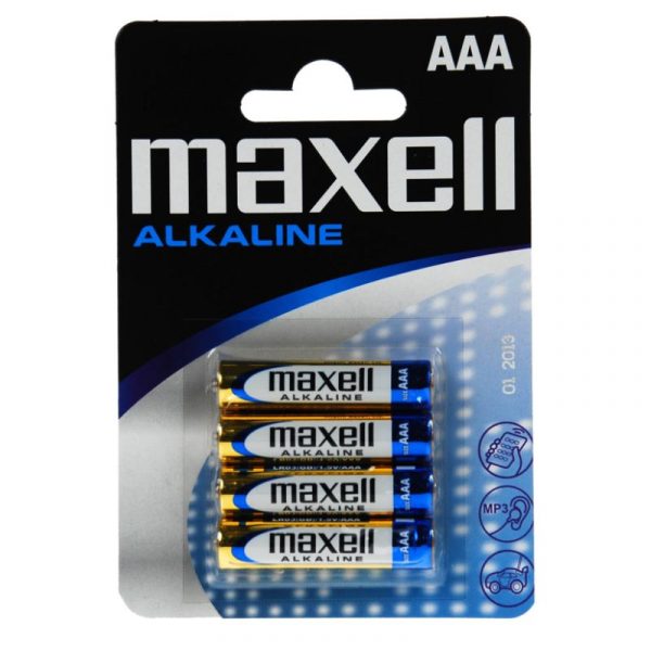 MAXELL ALKALINE AAA 4KPL