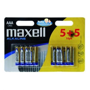 MAXELL ALKALINE AAA 10KPL