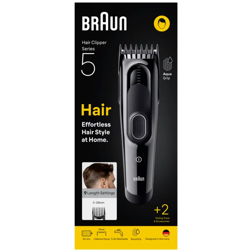 BRAUN KOTIPARTURI HIUSTENLEIKKUUKONE HC5510