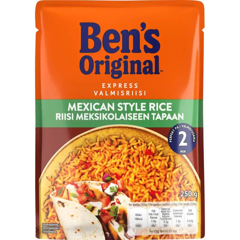 UNCLE BENS MEKSIKOLAINEN VALMISRIISI 250G - Keskisen Kauppa