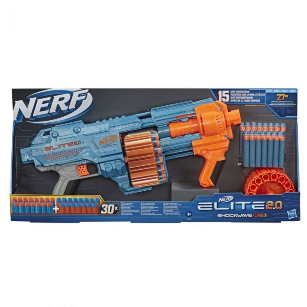NERF ELITE 2.0 SHOCKWAVE RD-15 VAAHTOMUOVIAMMUSASE