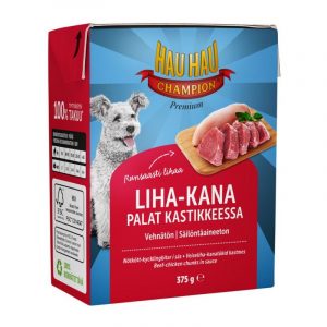 HAU-HAU CHAMPION LIHA-KANAPALAT KASIKKEESSA 375 G