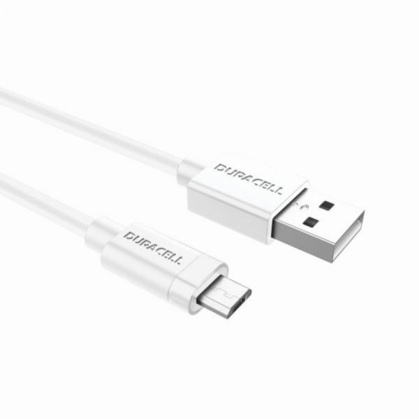 DURACELL MICRO-USB KAAPELI 1 M VALKOINEN