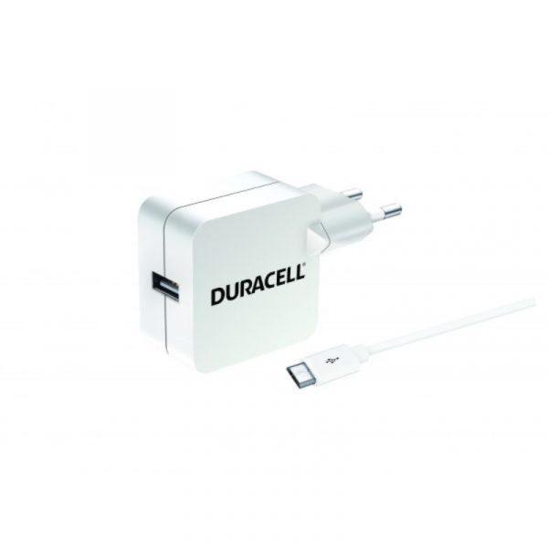 DURACELL MICRO-USB 2.4 A SEINÄLATURI VALKOINEN