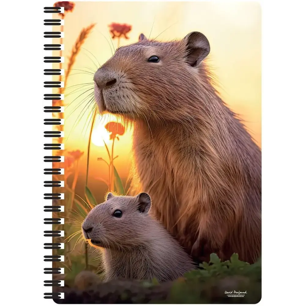 LIVELIFE NOTEBOOK KIERREVIHKO CUTE CAPYBARAS 3D