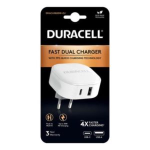 DURACELL USB A+C LATURI VALKOINEN