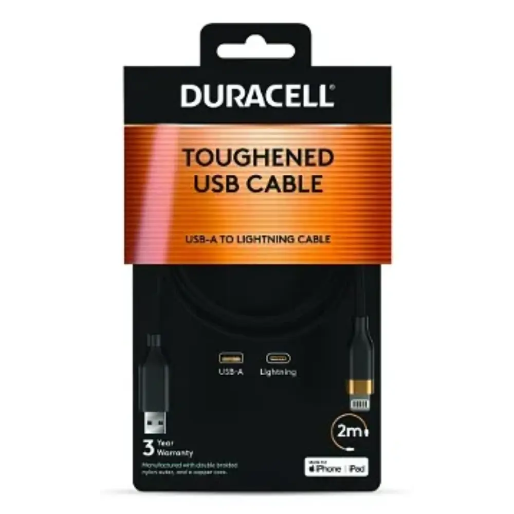DURACELL USB A TO LIGHTNING 2M