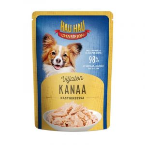 HAU-HAU CHAMPION ANNOSATERIA KANAA KASTIKKEESSA 85 G