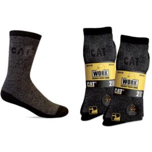 CAT THERMO WORK 2PR 41-45 BLACK/GREY