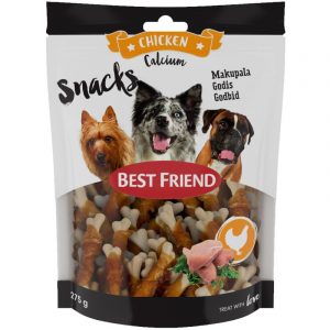 BEST FRIEND CALCIUM SNACKS KANAFILEELLÄ 275 G