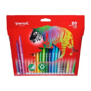 PENOL FIBRE TIP PENS 20KPL