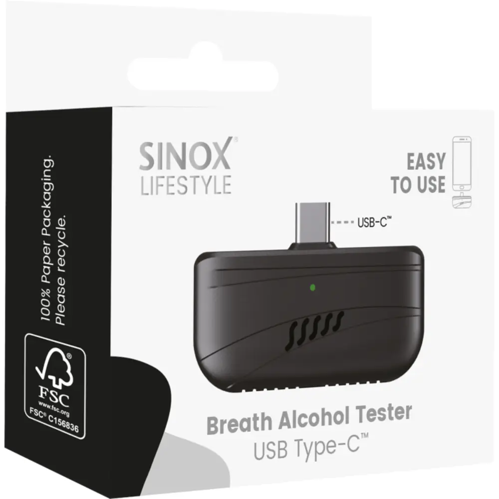SINOX USB-C ALKOMETRI PUHELIMEEN