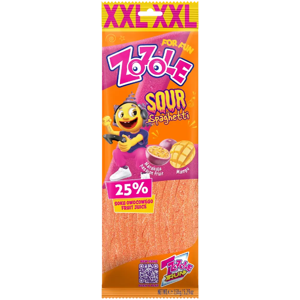 MIESZKO ZOZOLE SPAGETTIMAKEINENXXL KIRPEÄ MANGO-PASSION150G