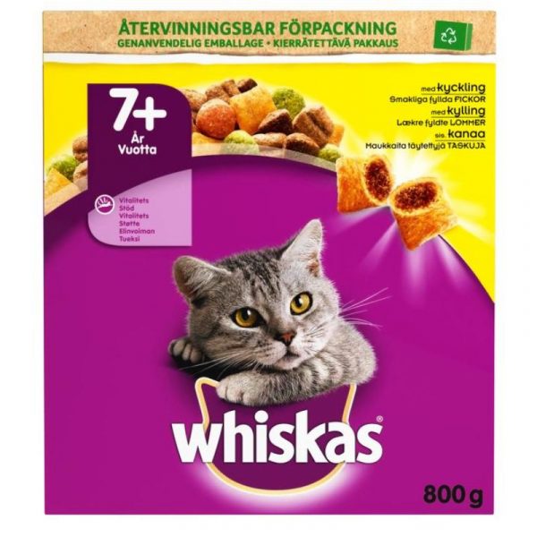 WHISKAS 7+ SENIOR KANA 800G