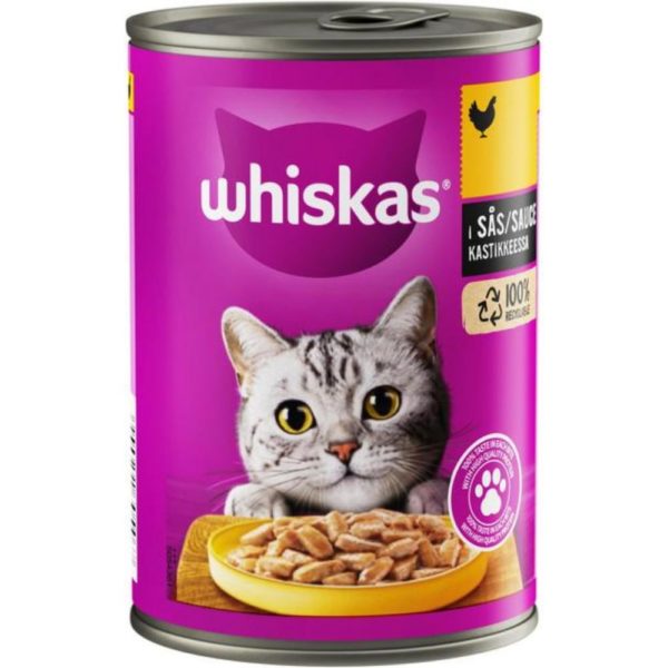 WHISKAS 400G KANAA KASTIKKEESSA