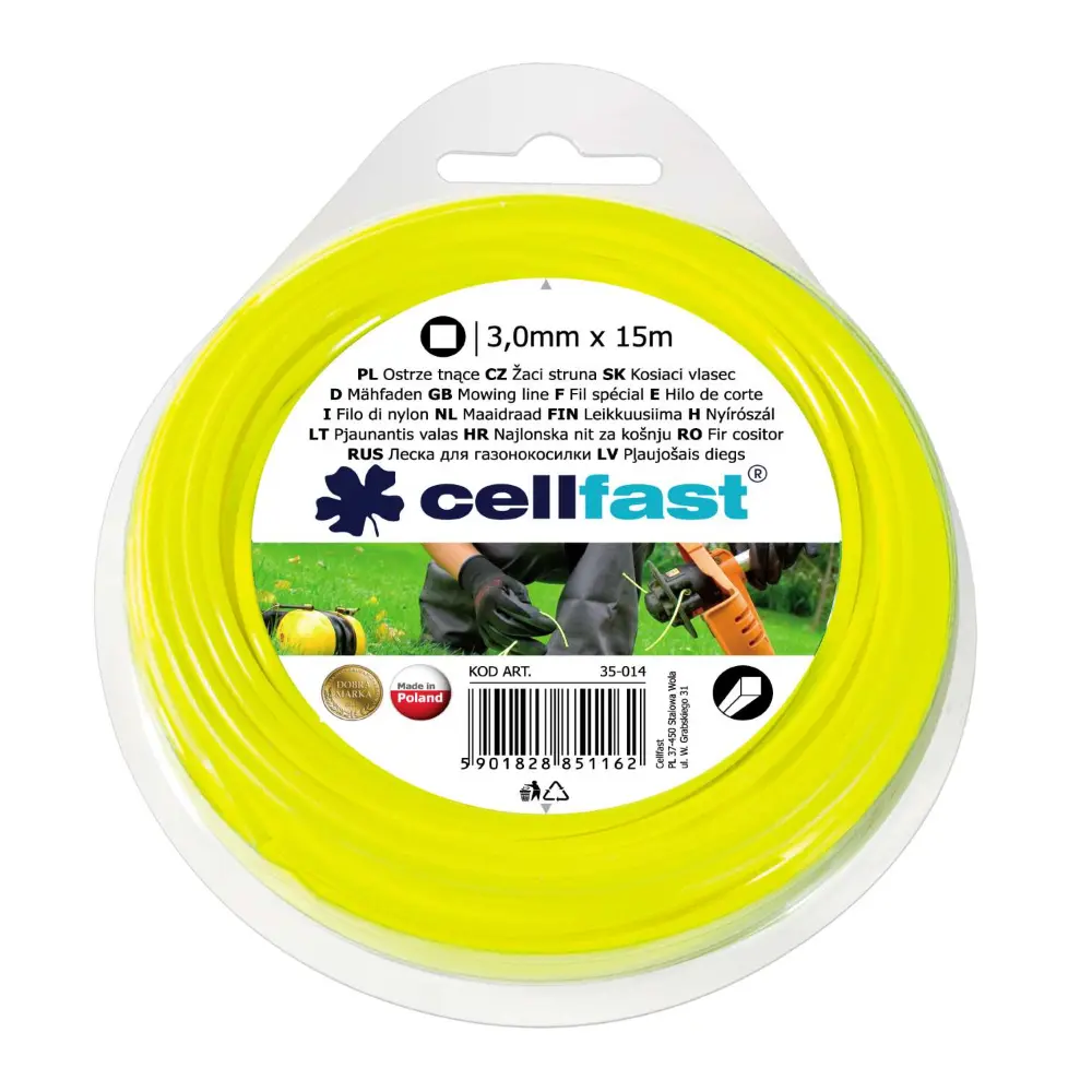 CELLFAST TRIMMERIN SIIMA 3,0MM 15M NELIÖ