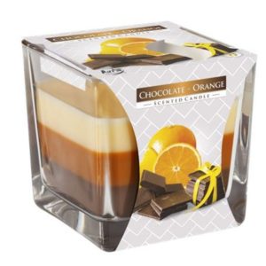 KOLMIVÄRISET TUOKSUKYNTTILÄT CHOCOLATE ORANGE