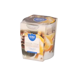 AURA TUOKSULASIKYNTTILÄ CHOCOLATE-ORANGE