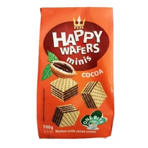 HAPPY WAFERS MINIS COCOA VOHVELIT 100G