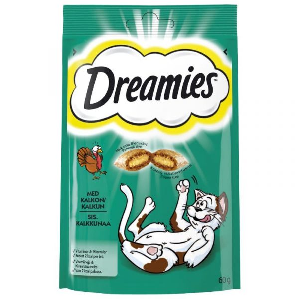 DREAMIES 60G KALKKUNA KISSAN HERKKU