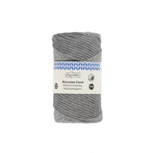 KEHRÄ MAKRAMELANKA 3 MM TUMMANHARMAA 250 G