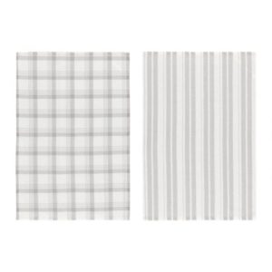 4LIVING KEITTIÖPYYHE 2 KPL HARMAA 40X60