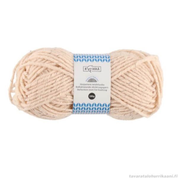 KEHRÄ NEULELANKA HEIJASTAVA BEIGE 100 G