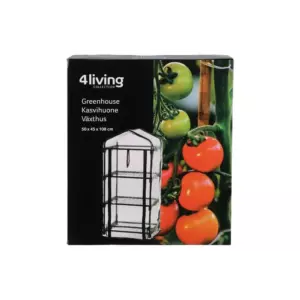 4LIVING KASVIHUONE 3-HYLLYN MUSTA