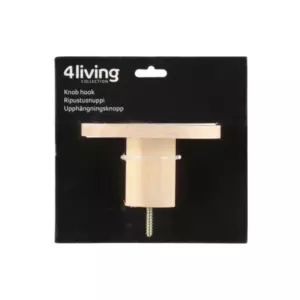 4LIVING NUPPI SEINÄLLE NATURAL 10CM