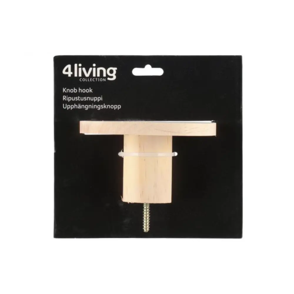4LIVING NUPPI SEINÄLLE NATURAL 10CM