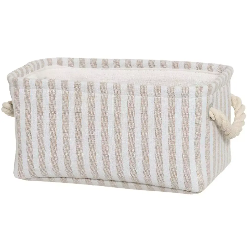 4LIVING SÄILYTYSKORI SEASEIDE BEIGE 28X18X14 CM