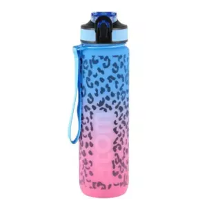 ATOM JUOMAPULLO LEOPARDI 900ML SININEN/PINKKI